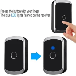 Intelligente kabellose Türklingel mit Touch-Taste – WLAN-aktiviertes Klingeln