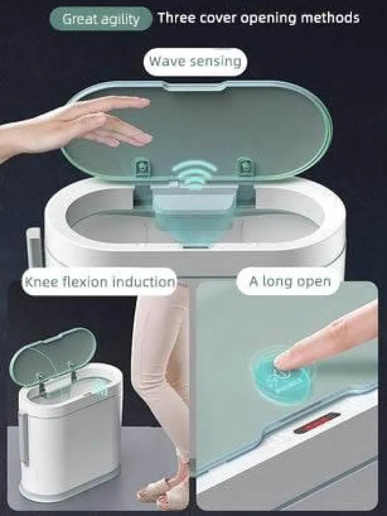 Intelligenter automatischer Sensor-Mülleimer – freihändiger Entsorgungsbehälter
