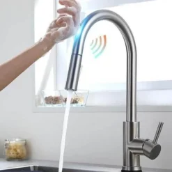 Intelligenter Küchenwasserhahn – Unterstützender Wasserhahn mit Touch-Steuerung