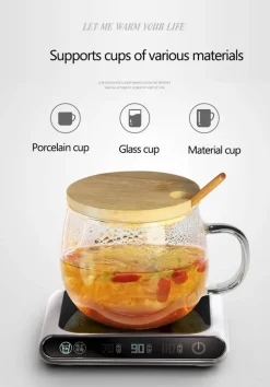 Intelligenter USB-Tassenwärmer-Untersetzer – Elegantes Kaffee-Wärme-Schreibtisch-Accessoire