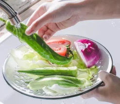 Intelligentes Abtropftablett für Obst und Gemüse – Effizientes Küchenwerkzeug für frische Produkte