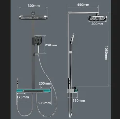 Intelligentes digitales Duschmassagesystem – Fortschrittliche Sprühtechnologie