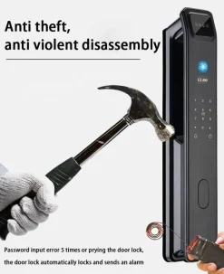 Intelligentes Fingerabdruck-Türschloss - Sicherheitsschloss mit automatischer Gesichtserkennung