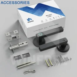 Intelligentes Fingerabdruck-Türschloss – schlüsselloses Bluetooth, kompatibel mit Tuya Alexa Google Assistant