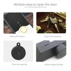 Intelligentes schlüsselloses Schließsystem – 4er-Pack elektronische Eingangsschlösser