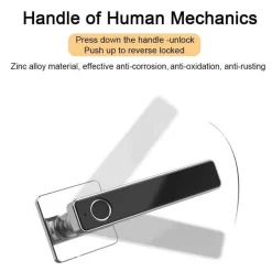 Intelligentes Türschloss mit Fingerabdruck – Biometrisches schlüsselloses Zugangsschloss