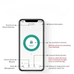 Intelligentes WiFi-Fingerabdruck-Türschloss – Schlüsselloses Sicherheitssystem