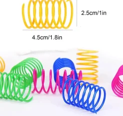 Interaktive Katzenspielzeugbälle – 12-teiliges buntes Federset für spannende Spielstunden