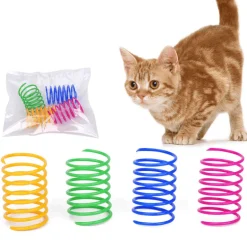 Interaktive Katzenspielzeugbälle – 12-teiliges buntes Federset für spannende Spielstunden