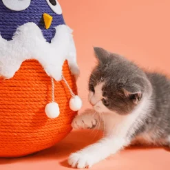 Interaktive Sisal-Katzenbälle – Robustes Spielzeug für spannenden Spielspaß