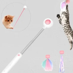 Interaktiver Katzen-Teaser-Stick – Spannendes Spaßspielzeug für Katzen