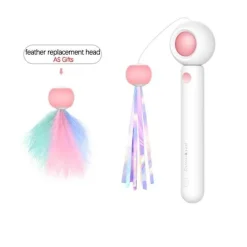 Interaktiver Katzen-Teaser-Stick – Spannendes Spaßspielzeug für Katzen