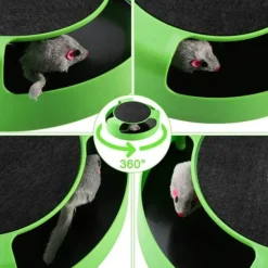 Interaktives Haustierspielzeug – Spannende Drehmaus für Katzen und Hunde