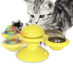 Interaktives Katzenminzen-Windmühlenspielzeug für stundenlanges, spannendes Spielen