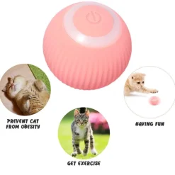 Interaktives Katzenspielzeug mit automatischem Rollball, intelligentes Haustier-Gadget für spannendes Spielen