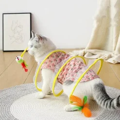 Interaktives Katzentunnelspielzeug – Faltbarer Spieltunnel für Katzen