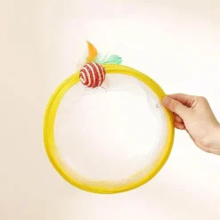 Interaktives Katzentunnelspielzeug – Faltbarer Spieltunnel für Katzen