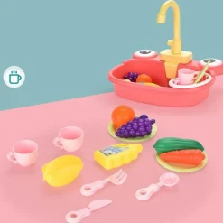 Interaktives Küchenspülenspielzeug für Kinder – lustiges Spielset für kreatives Lernen