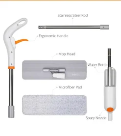 3-in-1-Wassersprühmopp – Hand-Bodenreiniger für die einfache Reinigung zu Hause