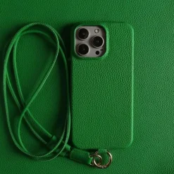 iPhone-Hülle aus echtem Leder – luxuriöses Rindsleder-Design