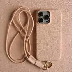 iPhone-Hülle aus echtem Leder – luxuriöses Rindsleder-Design