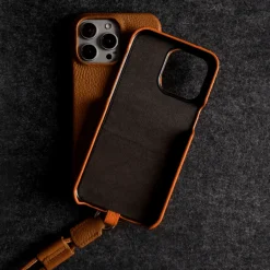 iPhone-Hülle aus echtem Leder – luxuriöses Rindsleder-Design