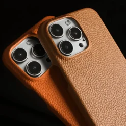 iPhone-Hülle aus echtem Leder – luxuriöses Rindsleder-Design