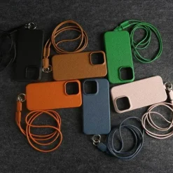 iPhone-Hülle aus echtem Leder – luxuriöses Rindsleder-Design