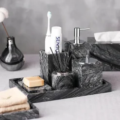 Isabella Marmor Badezimmer-Accessoires-Set – Elegante Badezimmerdekoration
