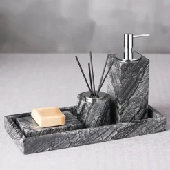 Isabella Marmor Badezimmer-Accessoires-Set – Elegante Badezimmerdekoration