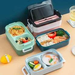 Isolierte, auslaufsichere Suppenschüssel – doppelschichtiger Lunchbehälter