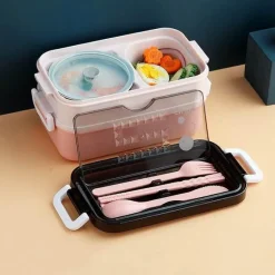 Isolierte, auslaufsichere Suppenschüssel – doppelschichtiger Lunchbehälter