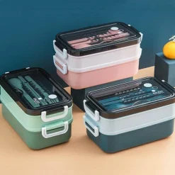 Isolierte, auslaufsichere Suppenschüssel – doppelschichtiger Lunchbehälter