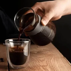 Isolierte doppelwandige Glasbecher – 5-teiliges Tee- und Kaffeetassen-Set, 150 ml