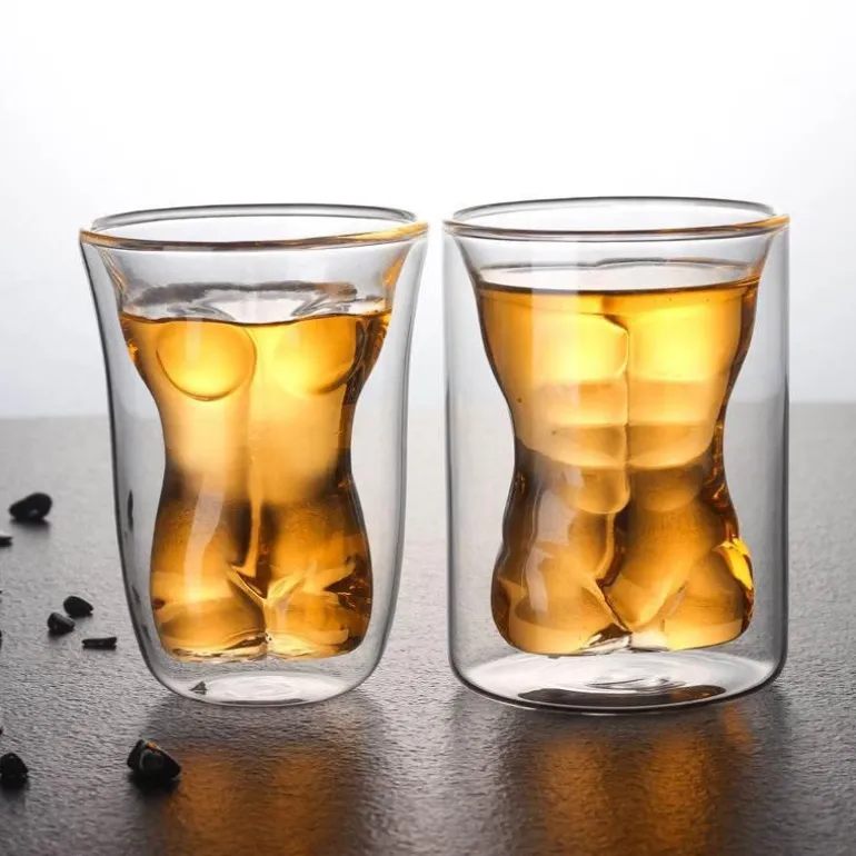 Isolierte doppelwandige Whiskygläser – elegantes Trinkgeschirr