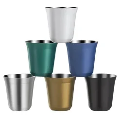 Isolierte Espressotassen aus Edelstahl – doppelwandige Kaffeebecher