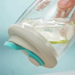 Isolierter doppelwandiger Glasbecher – auslaufsicherer transparenter Kaffeebecher