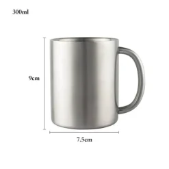 Isolierter Reisebecher aus Edelstahl – 420 ml Becher mit Deckel für das Homeoffice