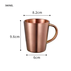 Isolierter Reisebecher aus Edelstahl – 420 ml Becher mit Deckel für das Homeoffice