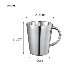 Isolierter Reisebecher aus Edelstahl – 420 ml Becher mit Deckel für das Homeoffice