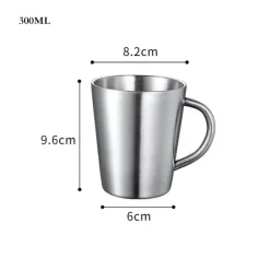 Isolierter Reisebecher aus Edelstahl – 420 ml Becher mit Deckel für das Homeoffice