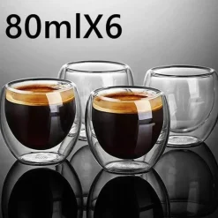 Isoliertes Espressoglas – Doppelwandiger Kaffeebecher für Heißgetränke