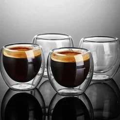 Isoliertes Espressoglas – Doppelwandiger Kaffeebecher für Heißgetränke