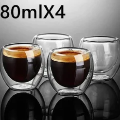 Isoliertes Espressoglas – Doppelwandiger Kaffeebecher für Heißgetränke