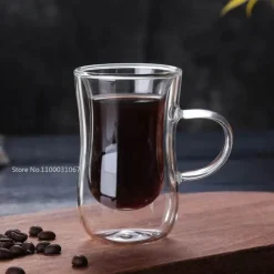 Isoliertes Teetassen-Set aus Doppelglas – 80 ml, europäisches Design