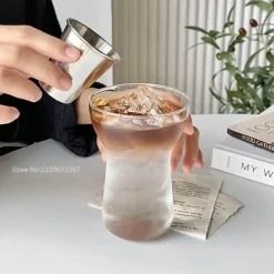 Isoliertes Trinkbecher-Set aus Glas – Transparente Saft- und Teebecher