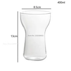 Isoliertes Trinkbecher-Set aus Glas – Transparente Saft- und Teebecher