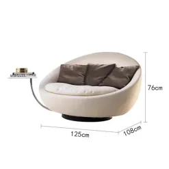 Italian Reclining Lounger Chair - European Elegance Design