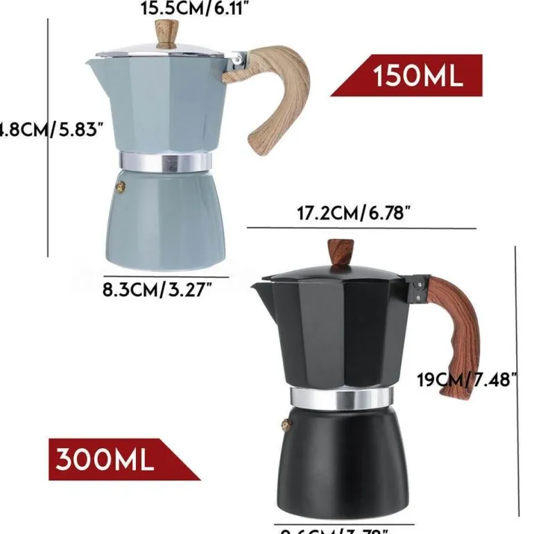 Italienische Espressomaschine – Stilvolle Kanne für die Zubereitung zu Hause