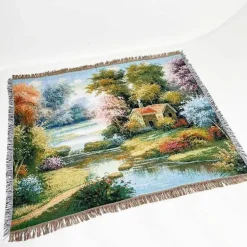 Jacquard-Sofadecke – Vielseitige Picknickmatte für den Außenbereich, Bettdecke